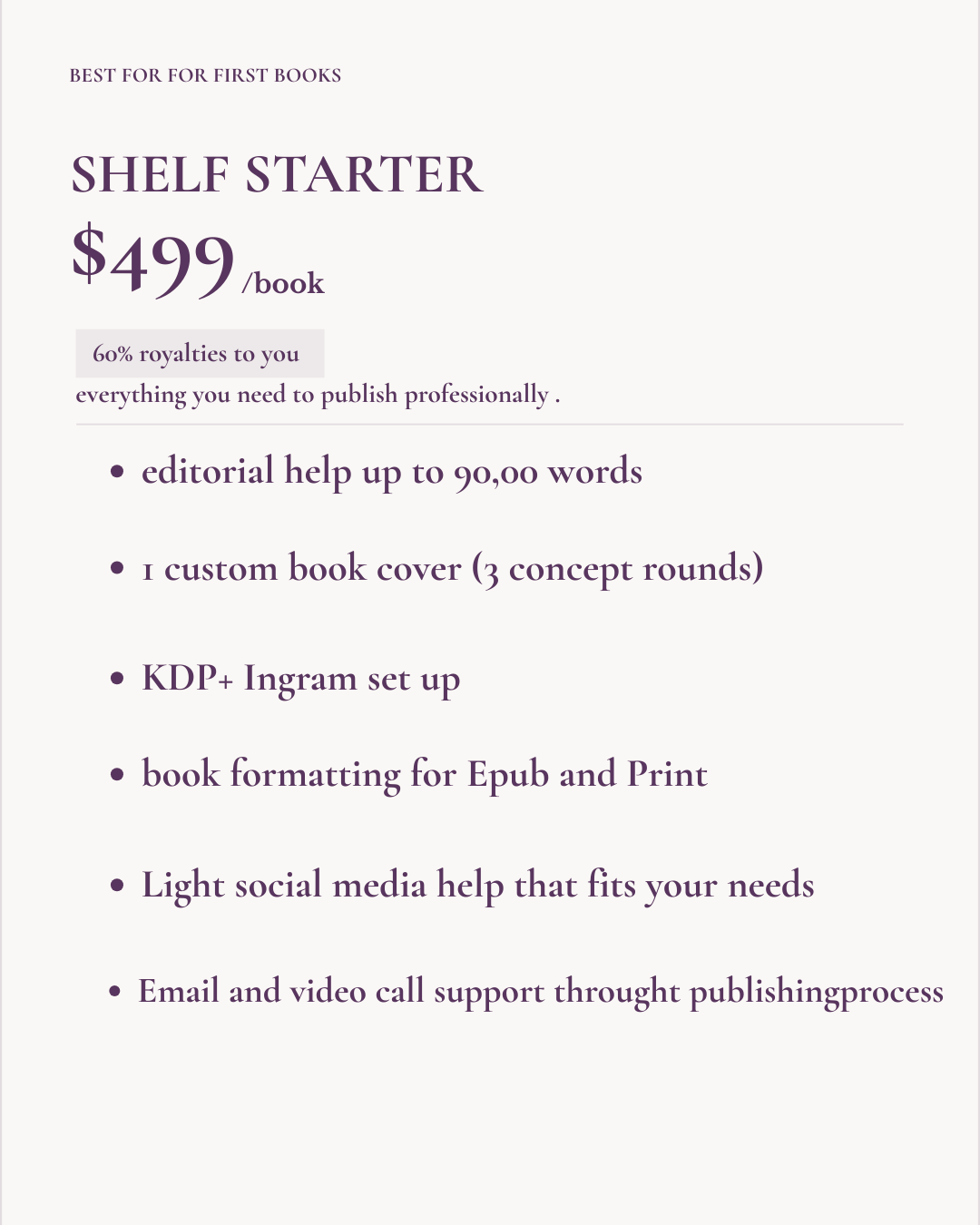 The shelf starter